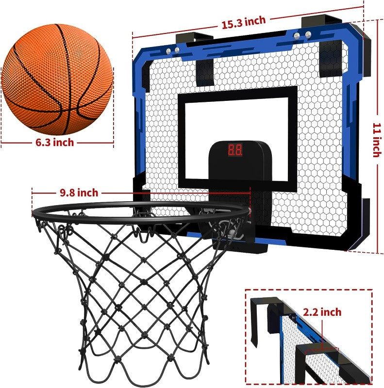 Indoor Mini Basketball Hoop with Electronic Scoreboard
