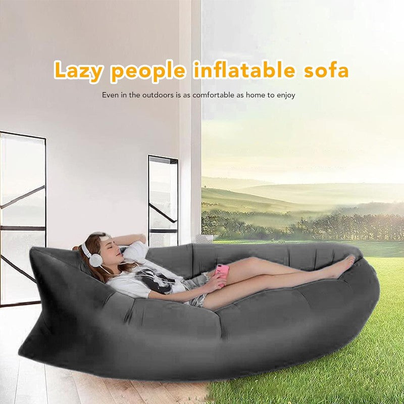 Hammock swing Chair Inflatable Black Air Sofa