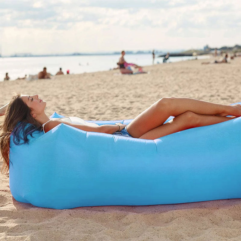 Hammock swing Chair Inflatable Blue Air Sofa