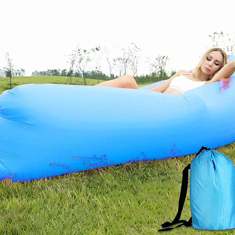 Hammock swing Chair Inflatable Blue Air Sofa