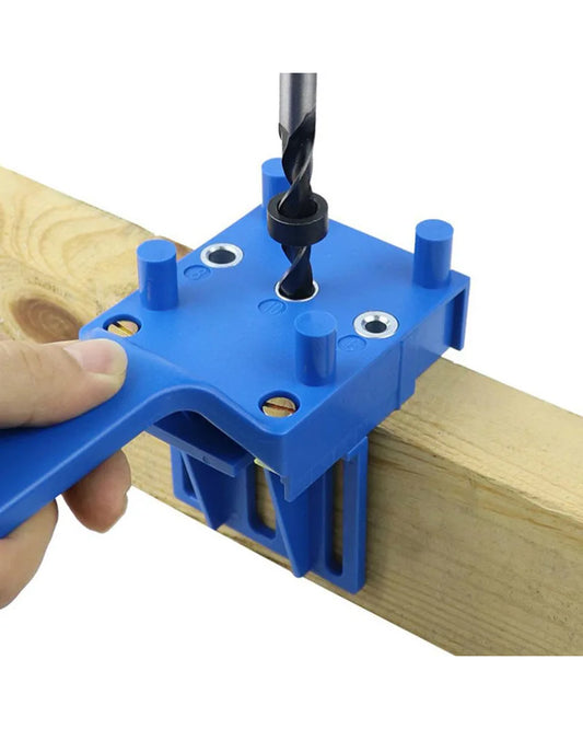 Handheld Woodworking Doweling Jig Drill Kit Wood Dowel Drilling Hole Saw