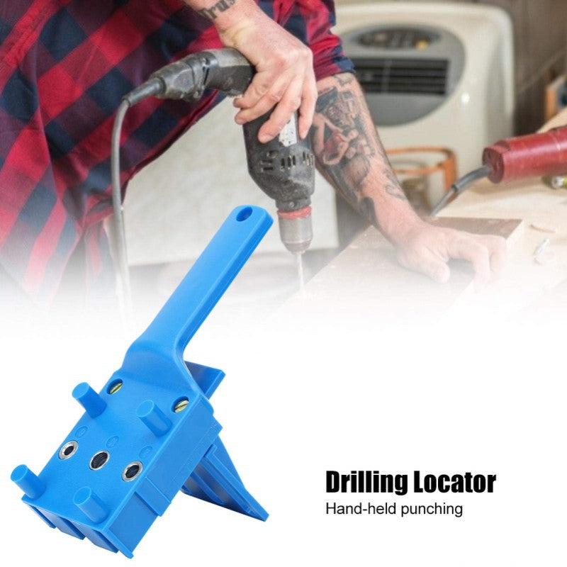 Handheld Woodworking Doweling Jig Drill Kit Wood Dowel Drilling Hole Saw