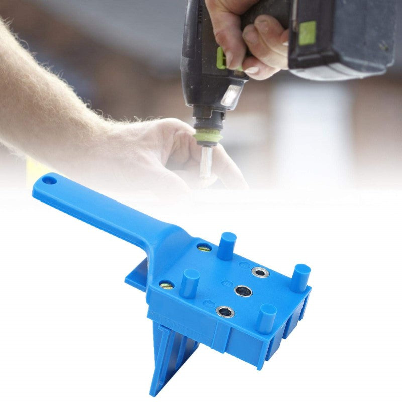 Handheld Woodworking Doweling Jig Drill Kit Wood Dowel Drilling Hole Saw