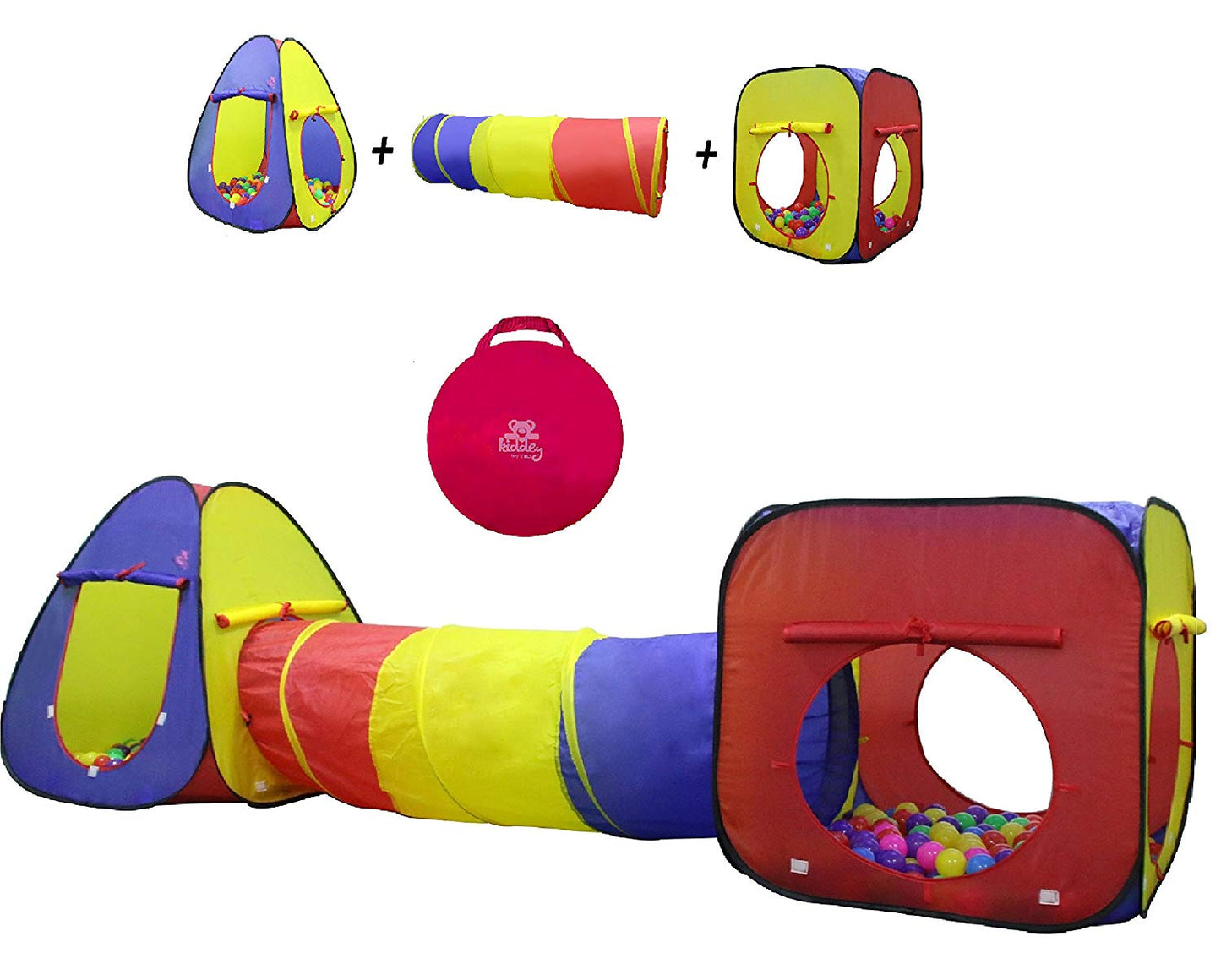 Kids play tent Crawl Tunnel Pop Up Kids Play Tent with Carrying Case