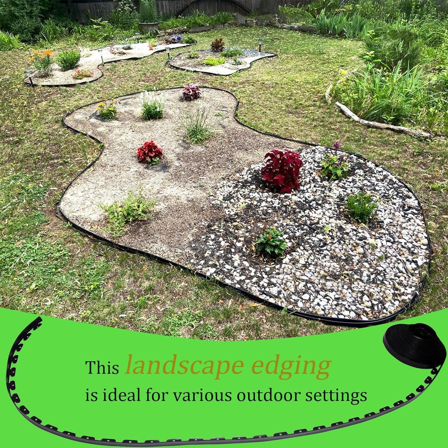 10M Garden Lawn Edging Border, Landscape Edging Borders