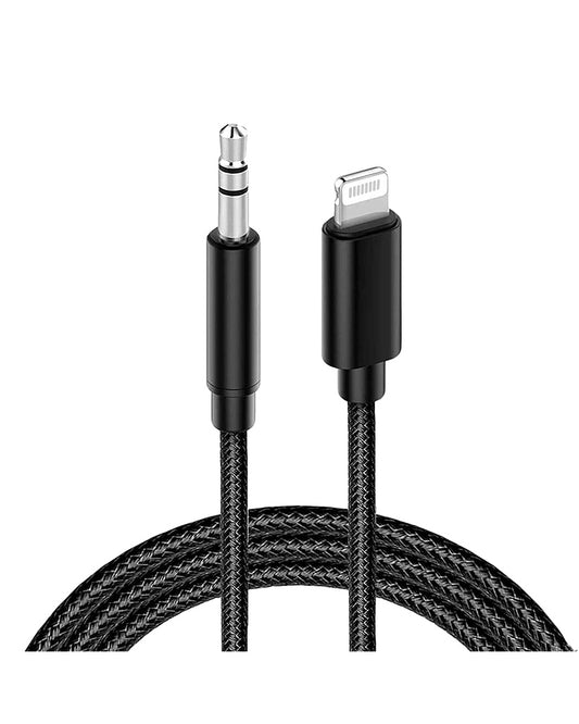 Lightning to AUX Cable Black