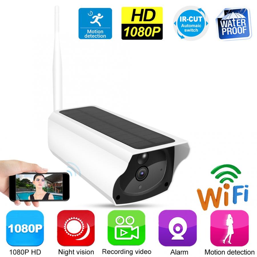 Security Camera Solar Wifi Security Camera Outdoor 1080P