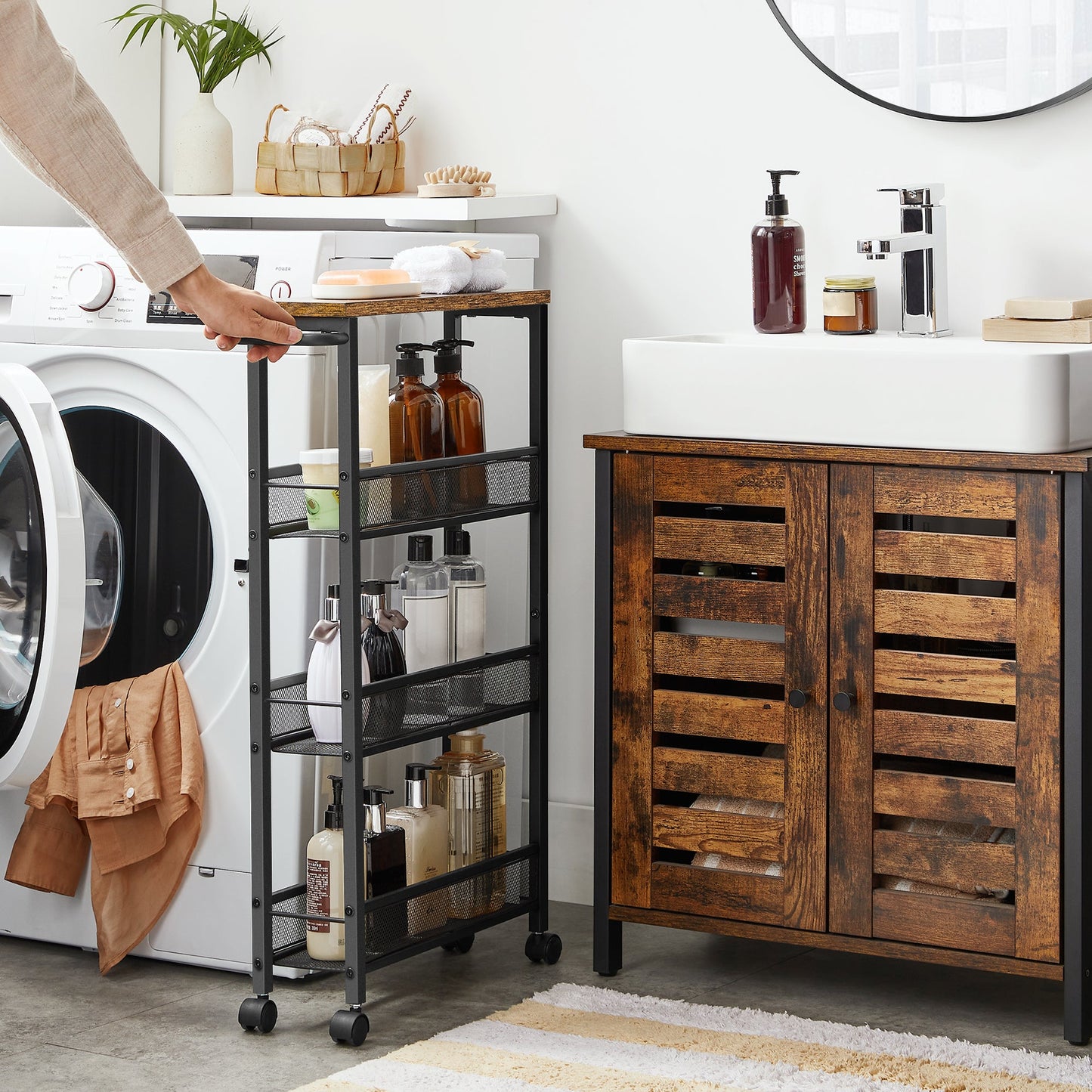 VASAGLE 3 Tiers Kitchen Trolley