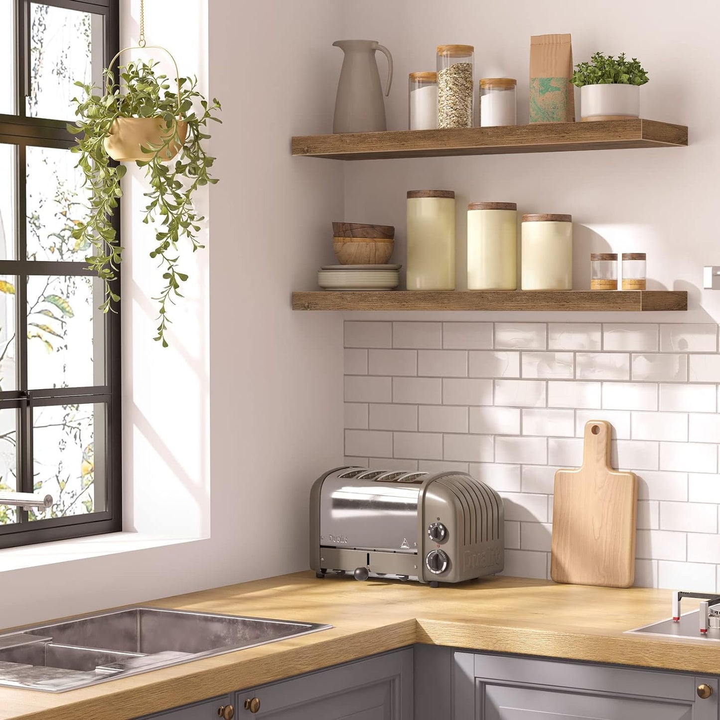 Vasagle 80cm Floating Shelf, Wall Shelf