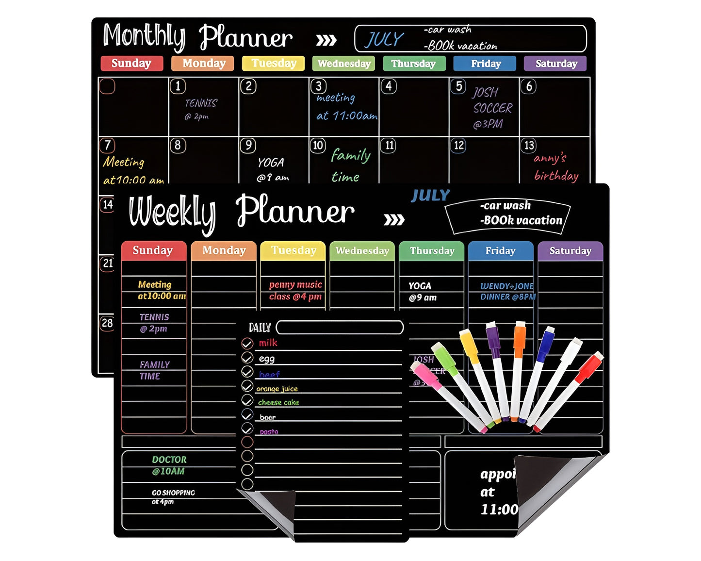 Magnetic Fridge Calendar Planner