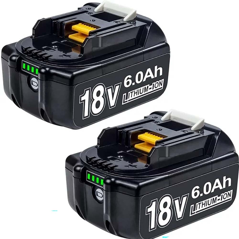 Aftermarket 18V Makita Battery 6.0Ah 6000mAh Replacement Battery 2PCS