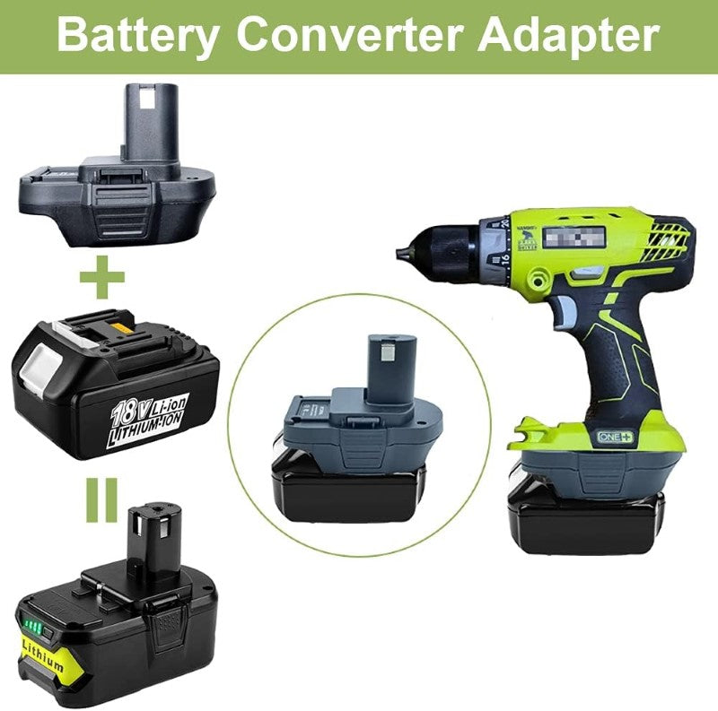 Makita 18V Li-Ion Battery Converter To Ryobi 18V