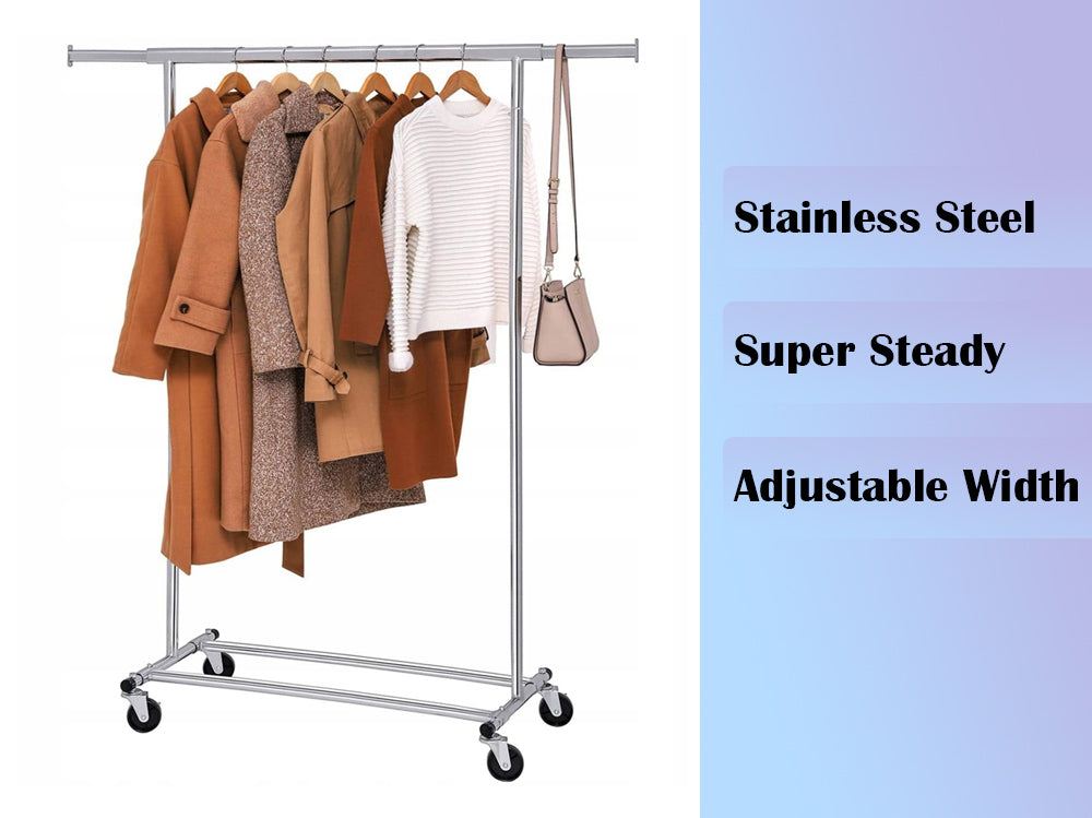 Mobile Clothing Organizer for Closet Storage Clothes Rack