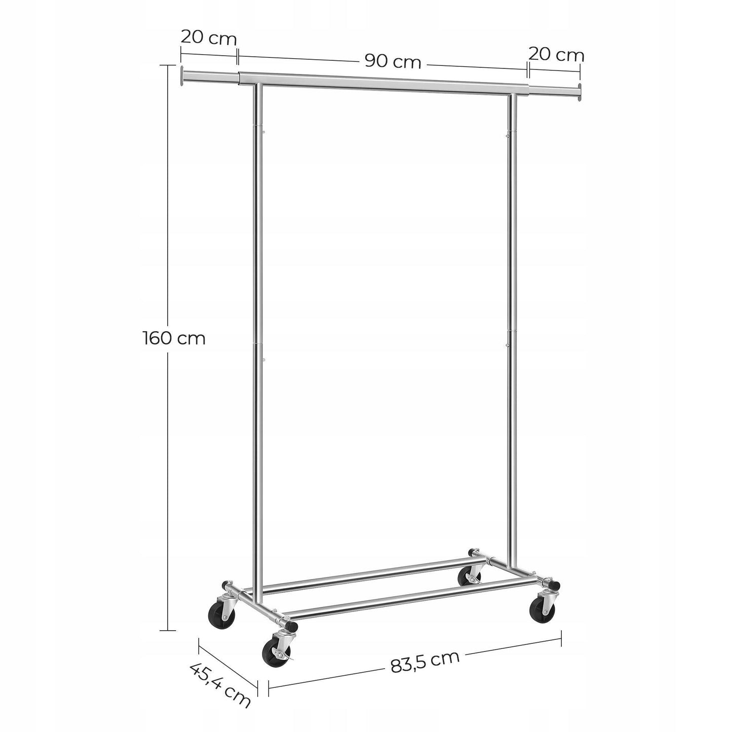 Mobile Clothing Organizer for Closet Storage Clothes Rack