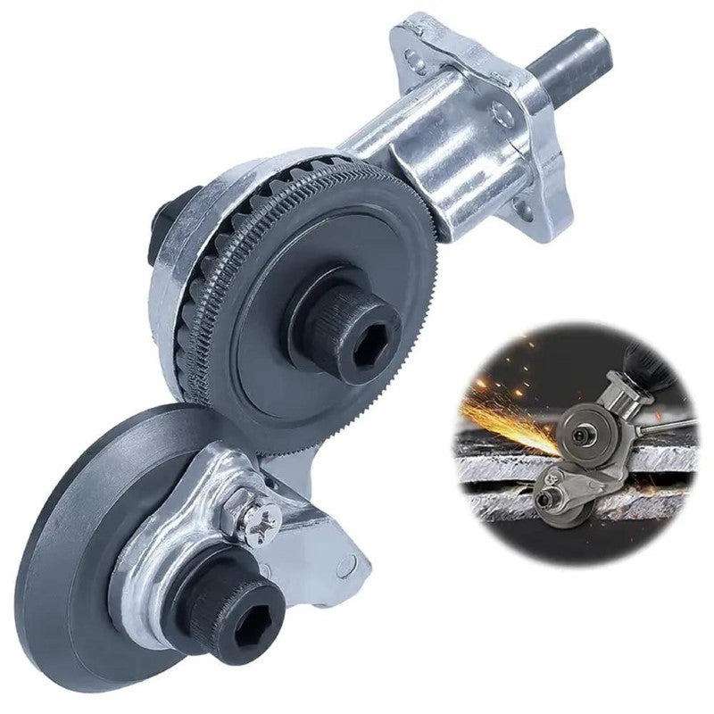 Metal Nibbler Drill Attachment - DIY Metal Cutter, Electric Drill Clippers Scissors, Sheet Metal Knife for Cutting Iron, Steel, Copper, Aluminum