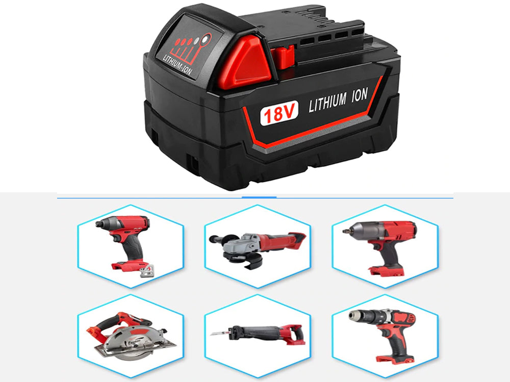2 x Milwaukee M18 4.0AH Battery Replacement