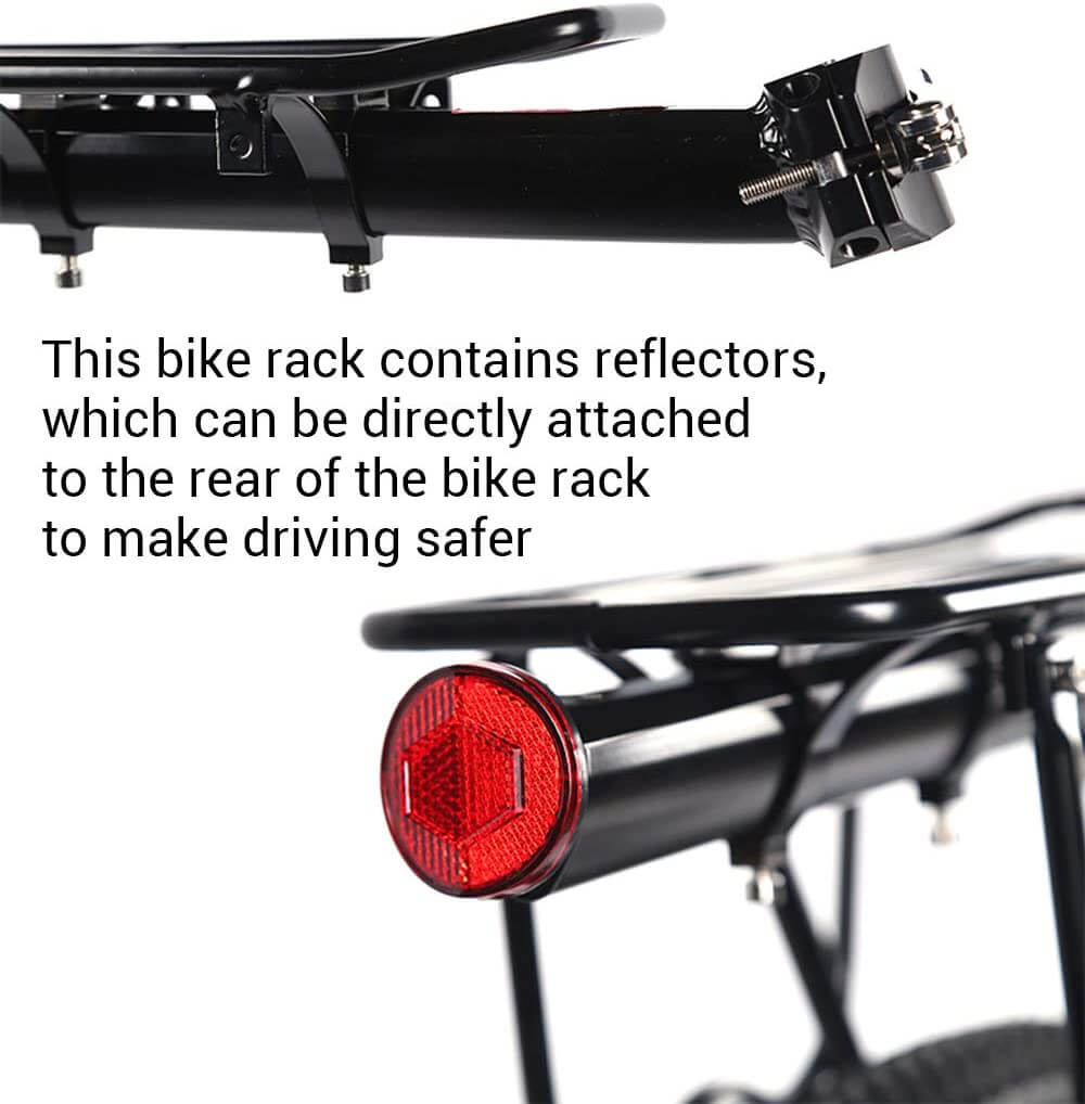 Bike Carrier Rack - Adjustable Rear Frame Bike Carrier for Cargo & Touring