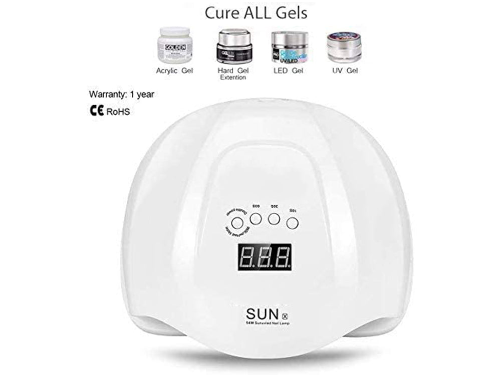 Nail Dryer UVLED 54W – Fast Gel Curing Nail Dryer for Salon & Home