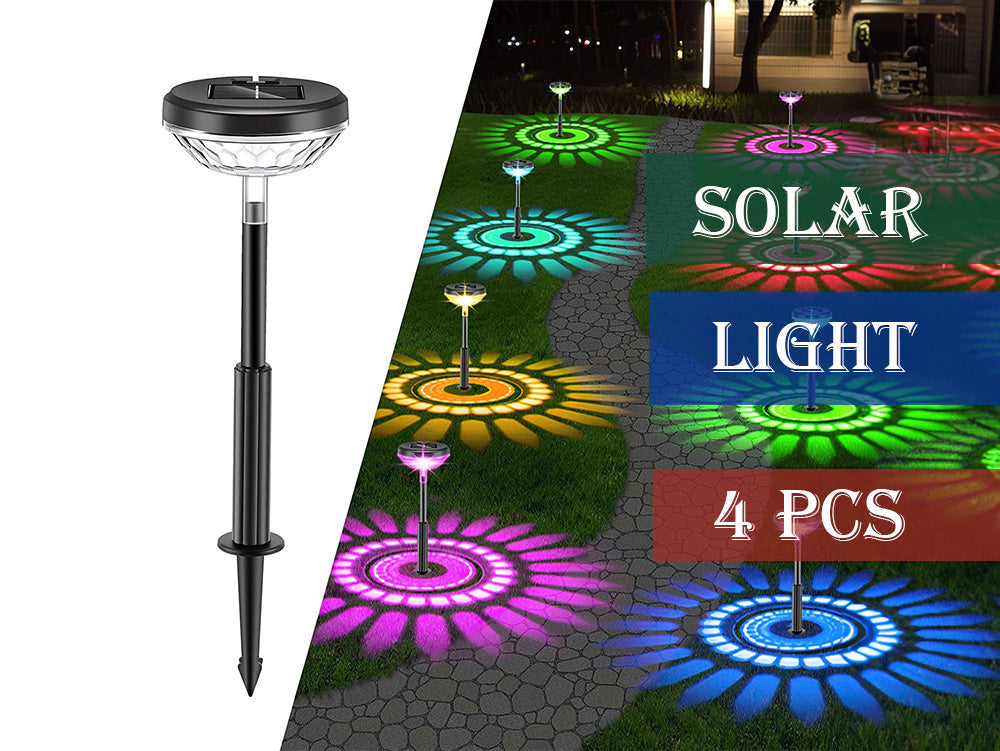 Pathway Outdoor Solar Lights 4Packs Decorative Garden Lights