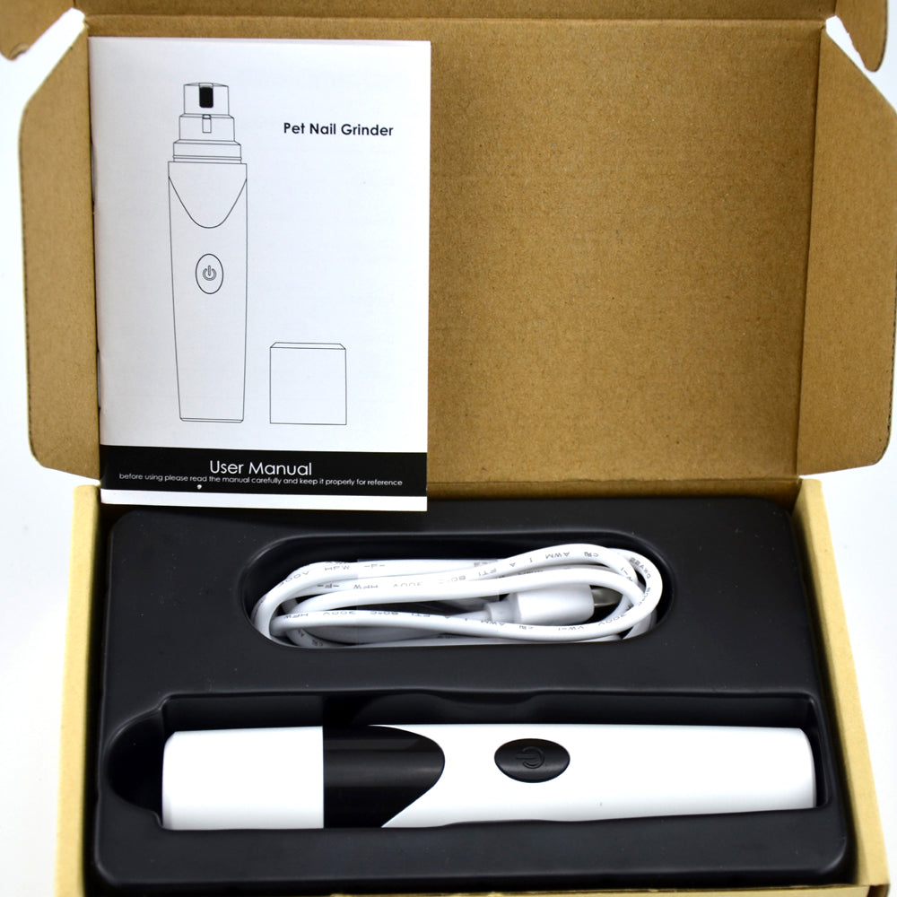 Wireless Cordless Rechargeable Dog Nail Grinder – Gentle, Quiet Nail Trimming for Pets