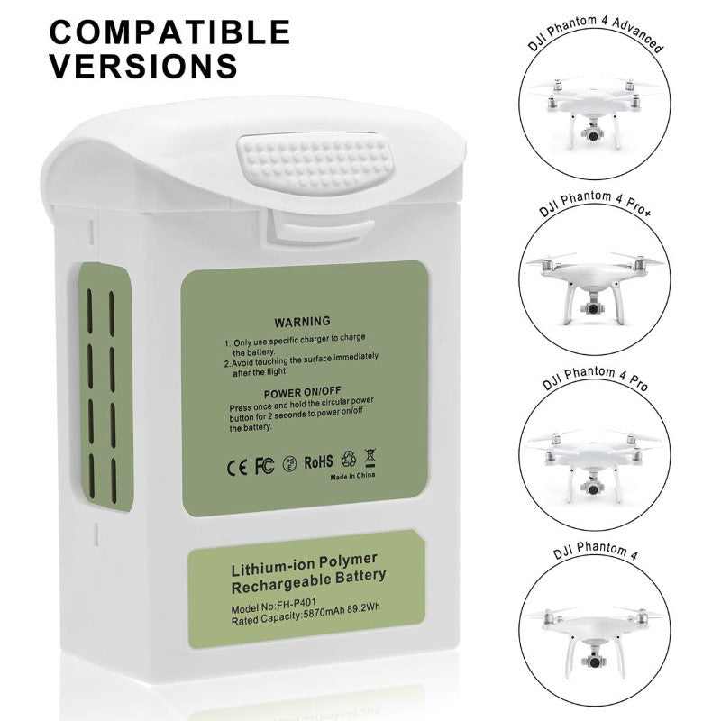 Dji Phantom 4 Pro Battery 5870Mah Intelligent Flight Battery