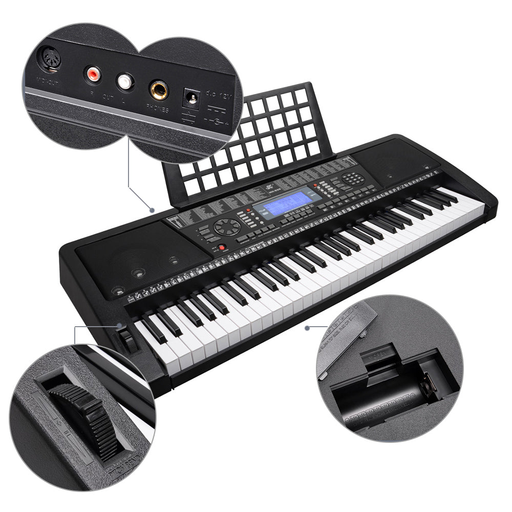 Keyboard Piano – 61-Key Keyboard Piano with LCD & Teaching Modes
