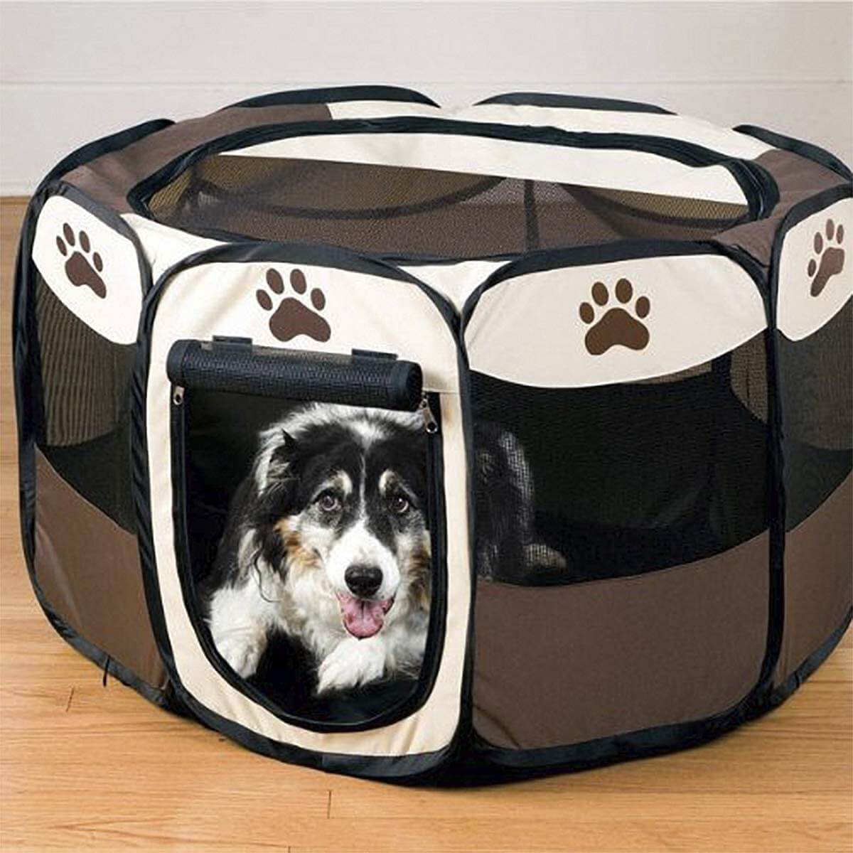 Portable Foldable Pet Playpen - Ideal for Dogs, Cats, Rabbits, and Small Pets - Indoor/Outdoor Use, Pop-Up, Travel-Friendly