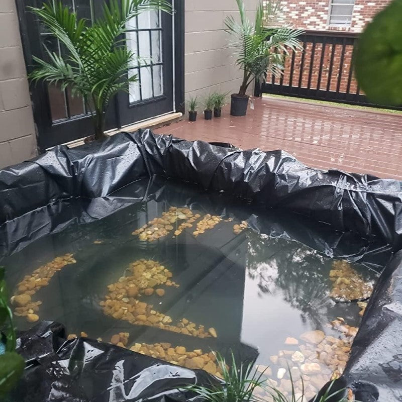 Pond Liner 4.6x6m 0.5mm UV Resistant LDPE Pond Skins for Fish Pond Waterfall
