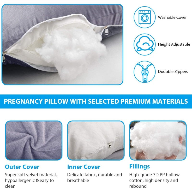 Pregnancy Pillows U-Shape Full Body Pillow