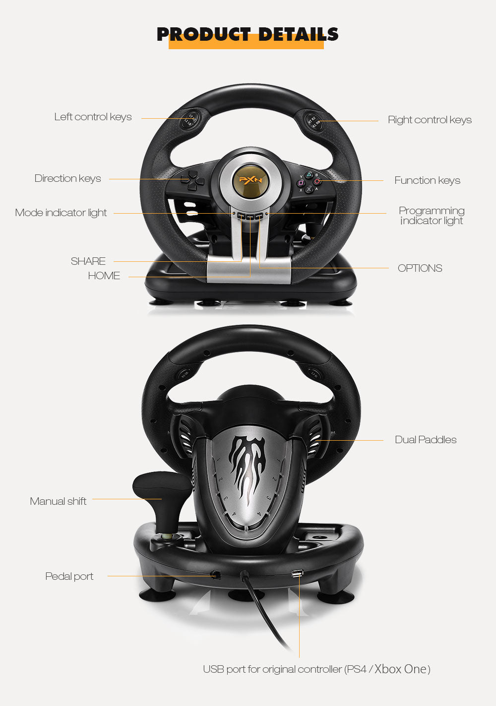 Steering Wheel PS4 Racing Wheel