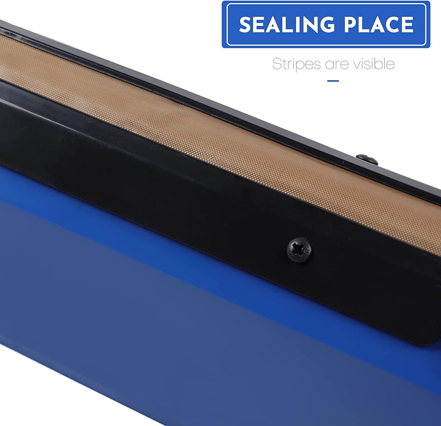 16 Inch Impulse Heat Sealer Poly Mylar Plastic Bag Sealer – Manual Packaging Machine for Home, Restaurant, and Food Storage