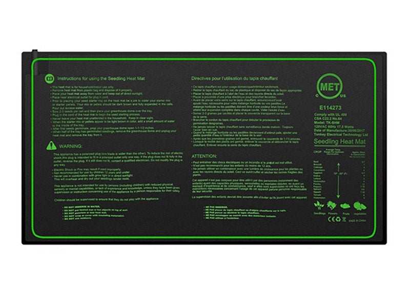 50x25CM Seedling Heat Mat – Ideal for Plant Germination, Propagation & Clone Starter Pad