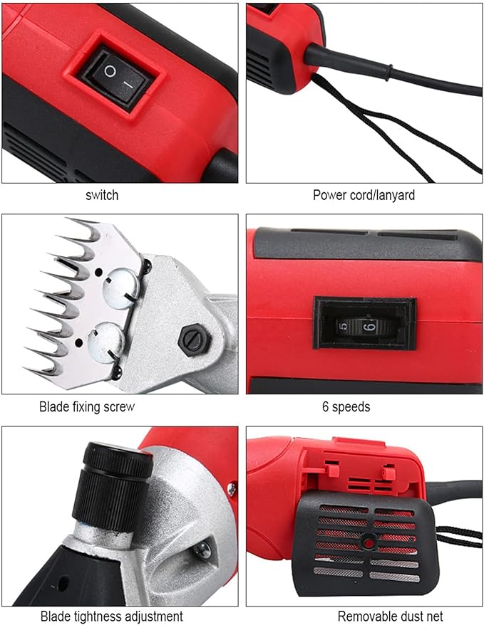 500W Electric Scissors Cutter Sheep Shears Machine - Goat, Sheep, and Farm Animal Hair Scissors Cutter