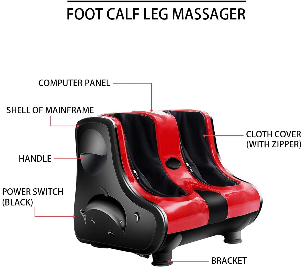 Leg Massager with Heat – Shiatsu Foot & Calf Leg Massager Machine