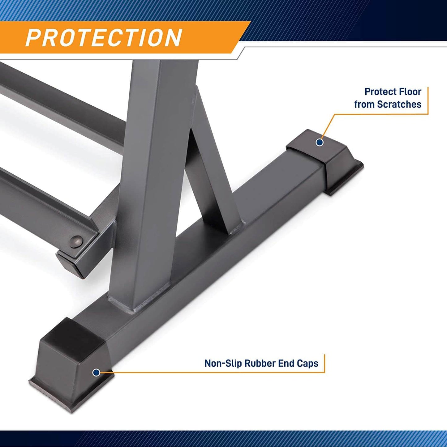 Dumbbell Rack for Home Gym – 3-Tier Steel Dumbbell Rack with Angled Frame & Rubber Feet