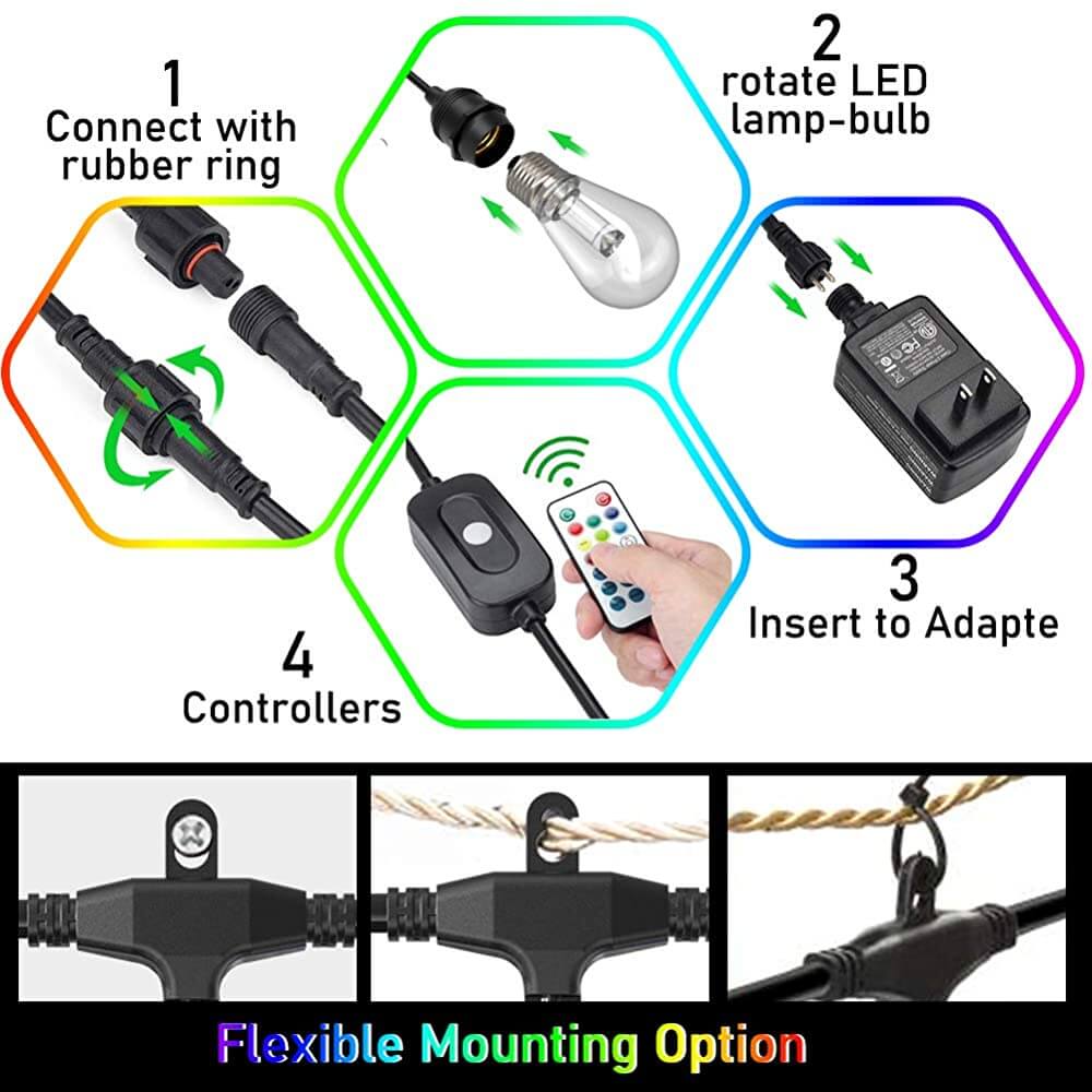 Festoon Lights With Remote