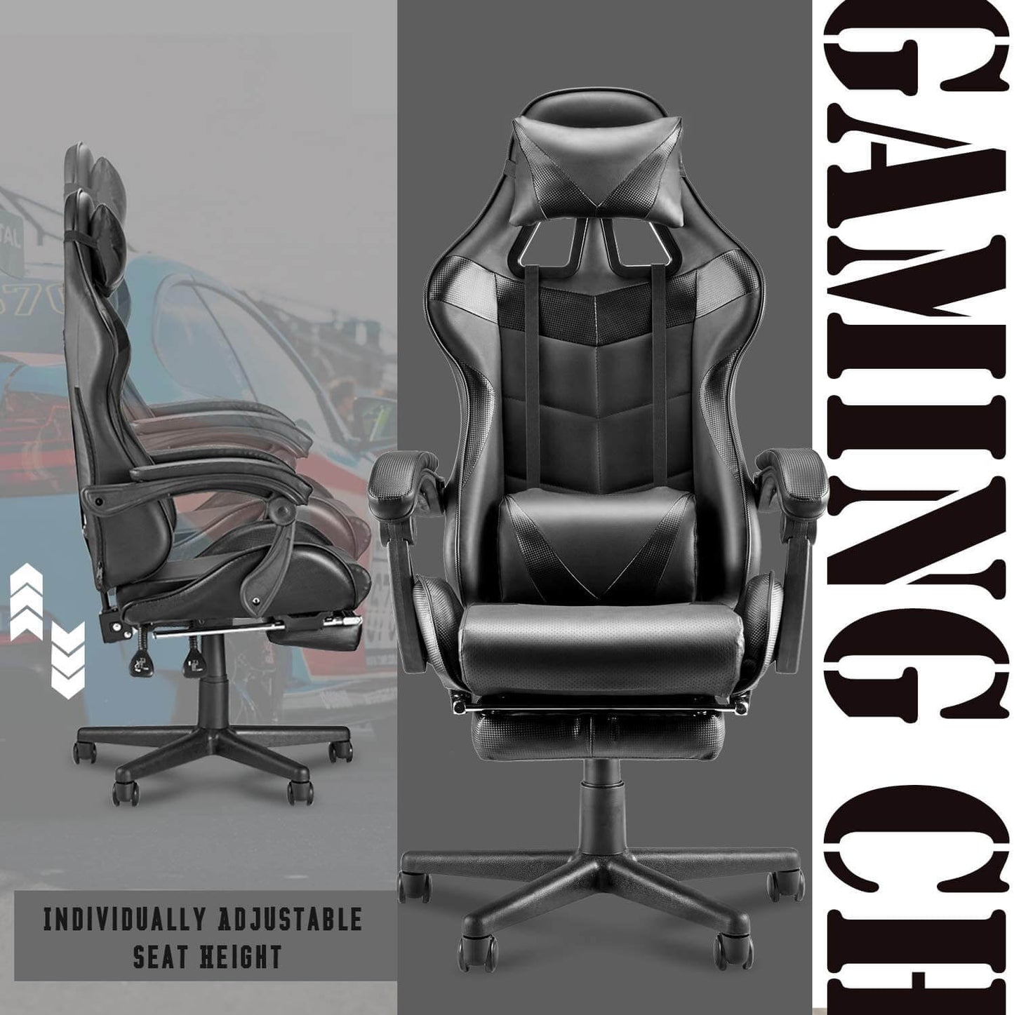 Gaming chair Home Office Chair - Black