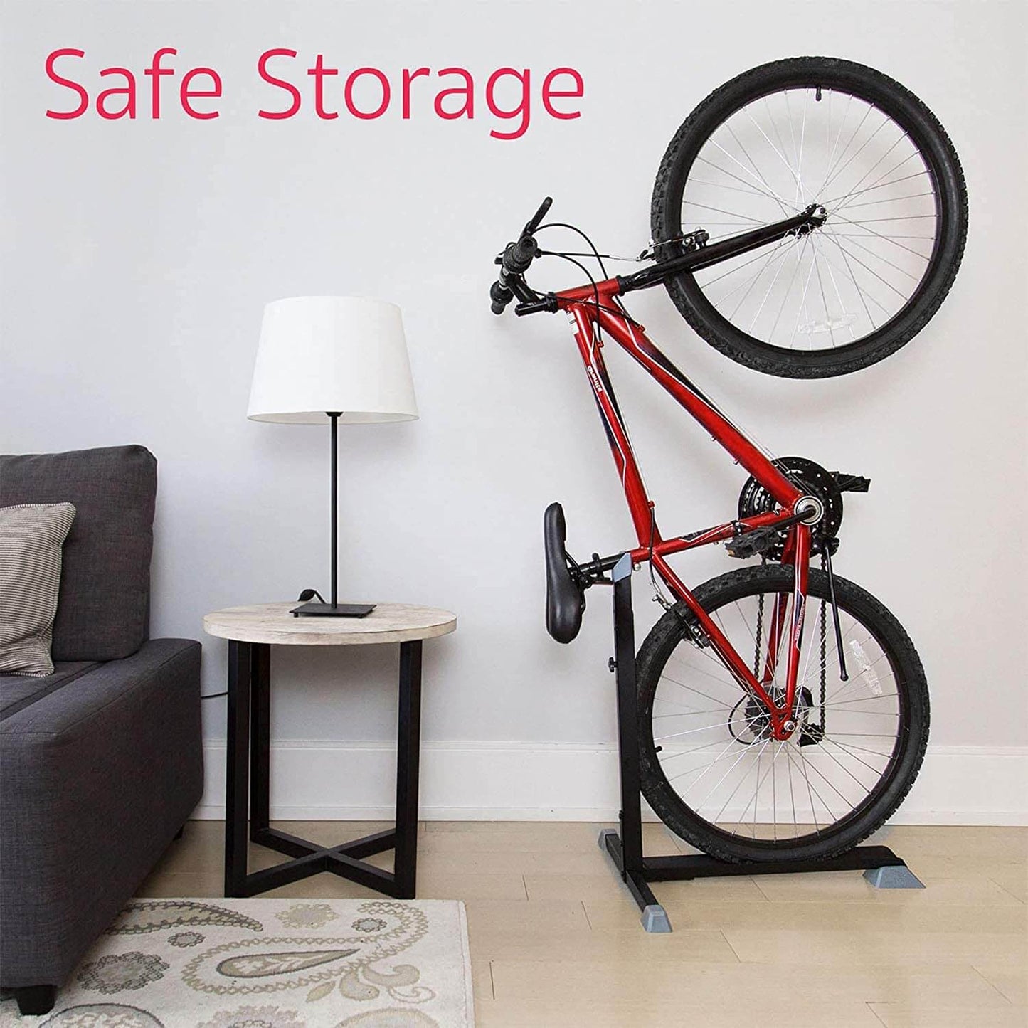 Vertical & Horizontal Bicycle Bike Floor Rack Stand Bicycle Stand