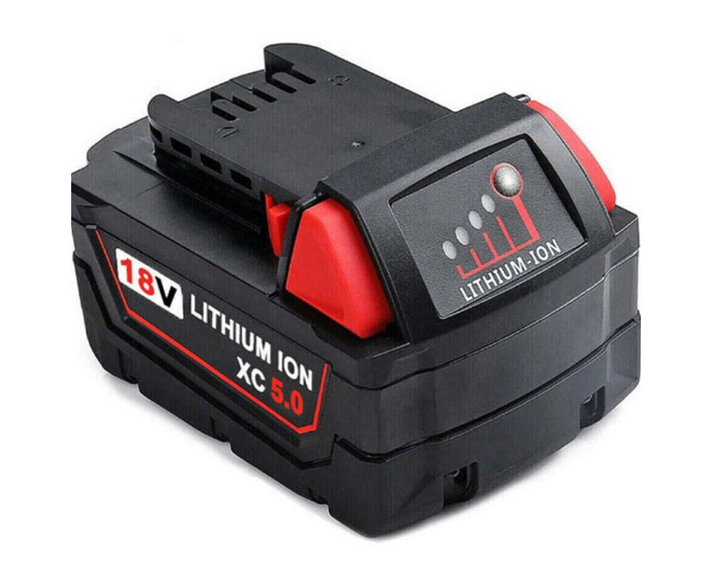Milwaukee M18 18V 5.0Ah XC Lithium Battery - High-Capacity Power for M18 Tools | Model 48-11-1850