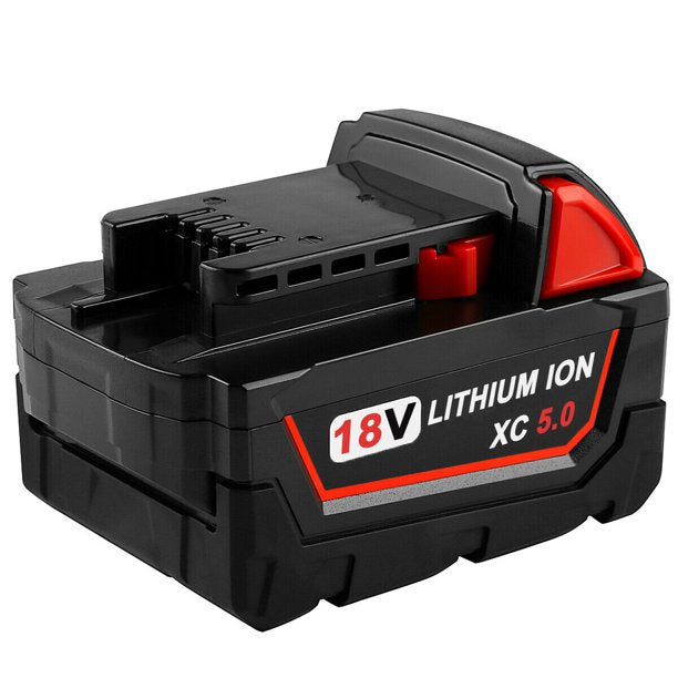 Milwaukee M18 18V 5.0Ah XC Lithium Battery - High-Capacity Power for M18 Tools | Model 48-11-1850