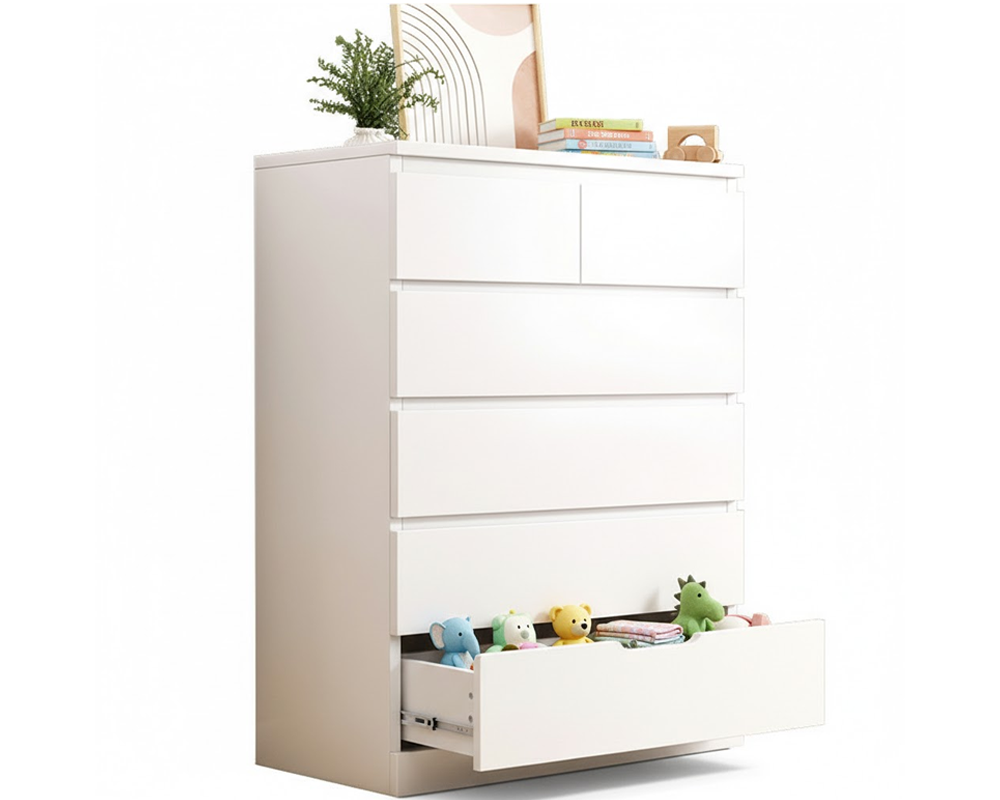 Multifunctional 6-Drawer Dresser for Bedroom Tallboy
