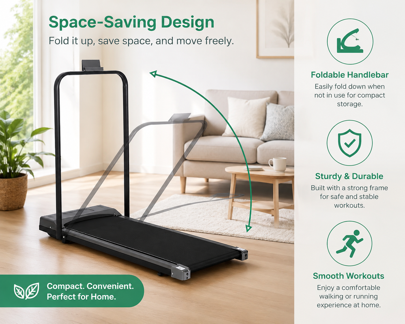 Running Fitness Under Desk Walking Treadmill
