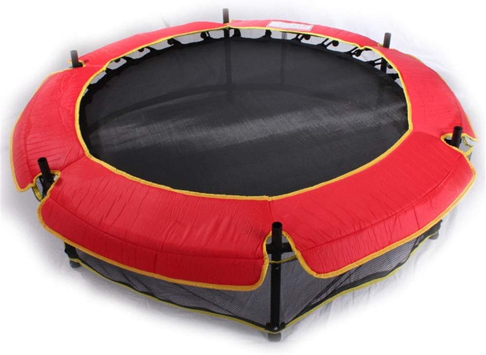 Indoor Outdoor 55" Bounce Trampoline - Safety Net Enclosure with Steel Frame