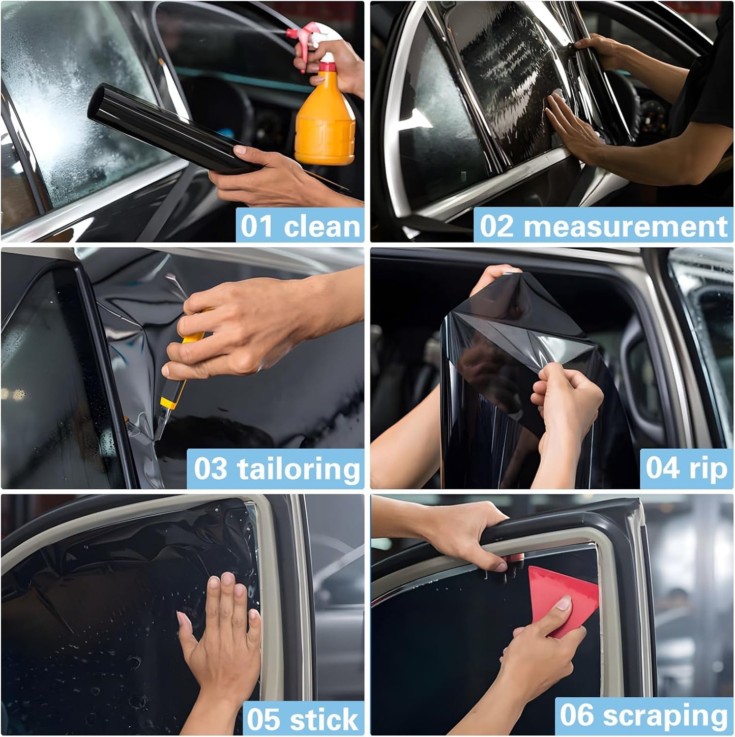 50cm x 3m Window Tint Film - Heat and UV Protection for Car