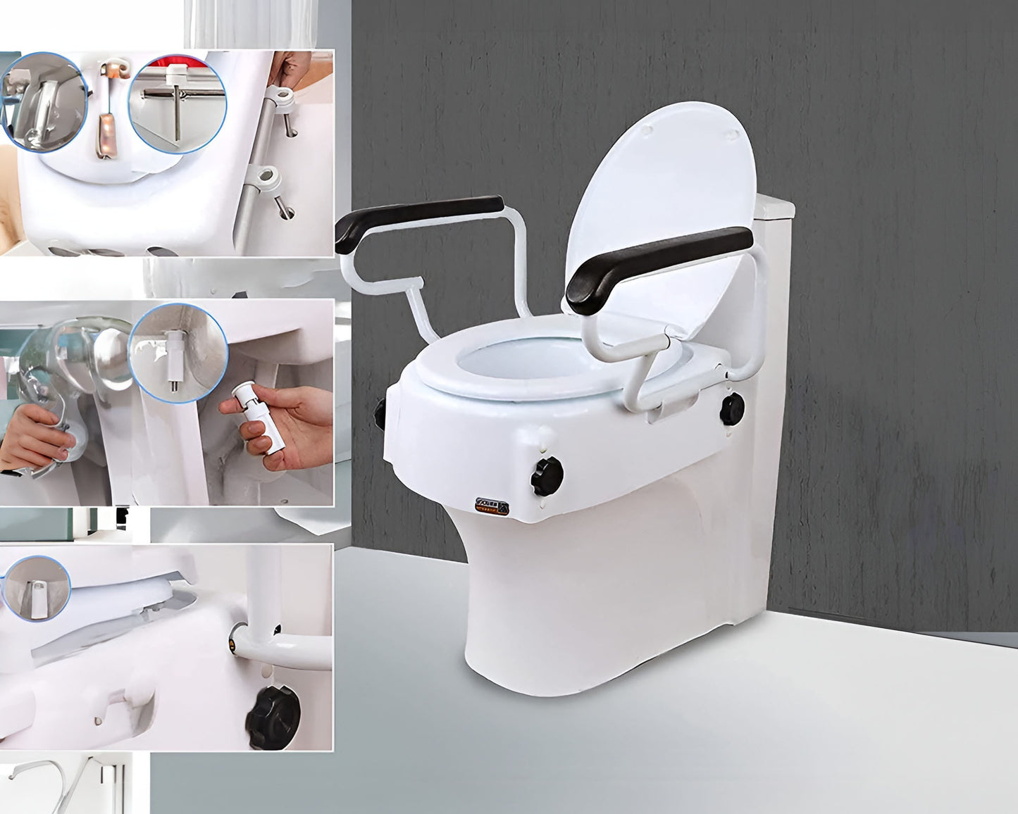 Toilet Safety Seat with Handle