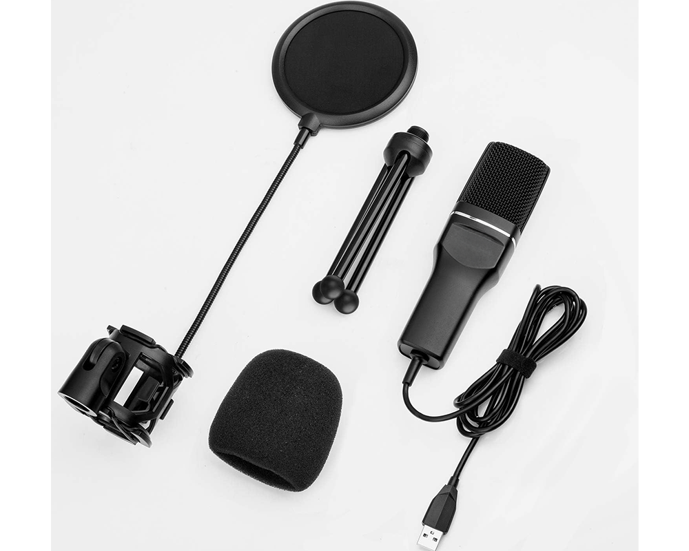 USB Condenser Microphone – USB Condenser Microphone with Tripod Stand