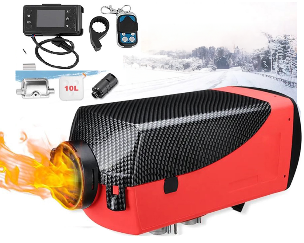 Diesel Air Heater 5KW 12V – Diesel Parking Heater Kit with 10L Tank Remote