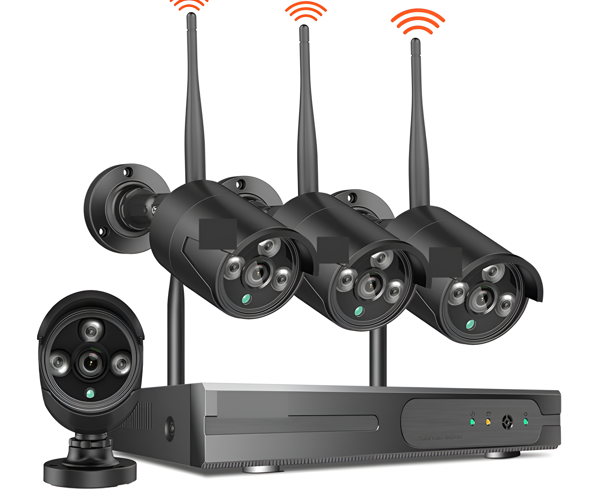 Home Security Camera System – 4 Channel Wireless NVR with 4 Waterproof