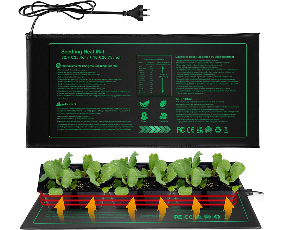 50x25CM Seedling Heat Mat – Ideal for Plant Germination, Propagation & Clone Starter Pad