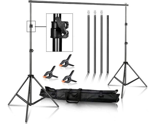 Background Backdrop Stand kit Support Frame + Carry Bag